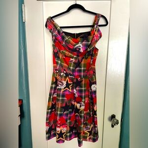 Vivienne Westwood Anglomania Halton Sea Monster  Tartan Dress